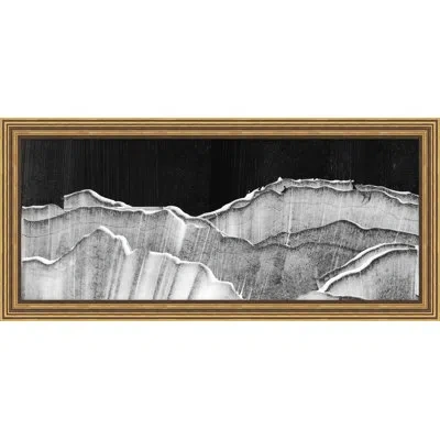 Wendover Art Group Horizontal Peaks 2 By Thom Filicia - Picture Frame Graphic Art On Paper In Gray
