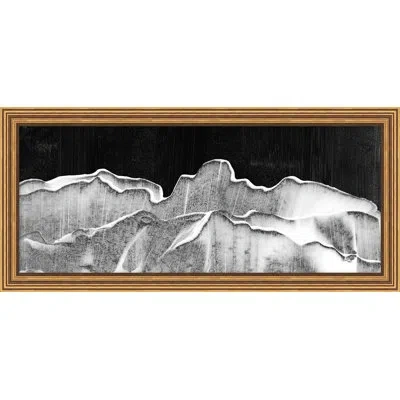 Wendover Art Group Horizontal Peaks 3 By Thom Filicia - Picture Frame Painting On Paper In Gray