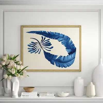 Wendover Art Group Horizontal Sea Grass 2 Picture Frame Painting In Blue;beige