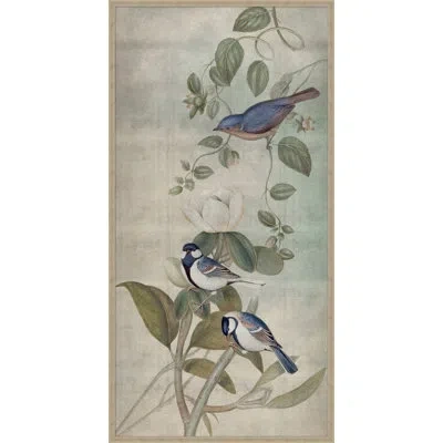 Wendover Art Group Hummingbird Dances 4 By Lillian August - Single Picture Frame Painting In Blue;green;gray