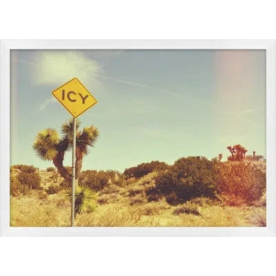 Wendover Art Group Icy By Mat Sanders - Picture Frame Photograph On Paper In Blue;brown