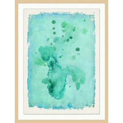 Wendover Art Group Immersion By Christopher Kennedy - Picture Frame Painting On Paper In Green