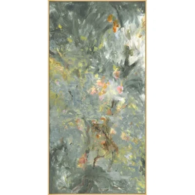Wendover Art Group Impressionistic Dream 2 - Floater Frame Print On Canvas In Yellow,gray,brown
