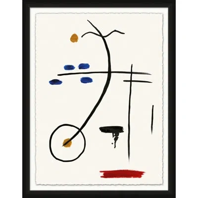 Wendover Art Group In Primary Form 2 By Lillian August - Picture Frame Graphic Art On Paper In Blue;black;red