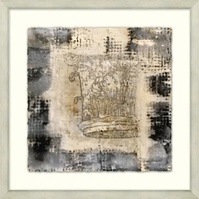 Wendover Art Group In The Detail 4 - Picture Frame Painting On Paper In Black;gray;beige