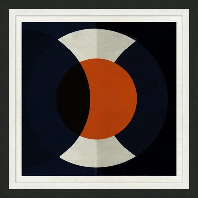Wendover Art Group In The Middle 3 By Christopher Kennedy - Picture Frame Graphic Art On Paper In Black;gray;orange