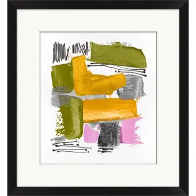 Wendover Art Group In The Mix By Christopher Kennedy - Picture Frame Painting On Paper In Green;gray;gold