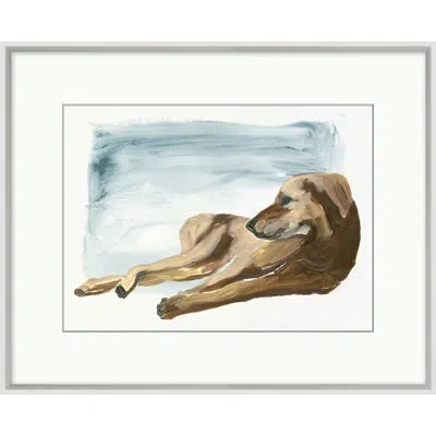 Wendover Art Group Inka - Picture Frame Painting In Blue;brown;white