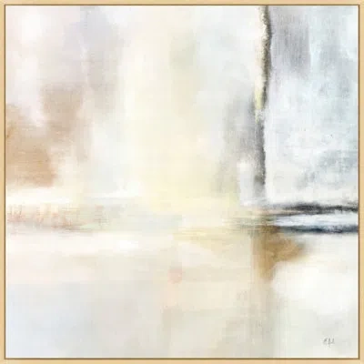 Wendover Art Group Innocence - Floater Frame Painting On Canvas In Gray;beige
