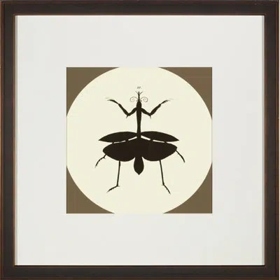 Wendover Art Group Insect Silhouette Iii Picture Frame Graphic Art In Black;brown;beige