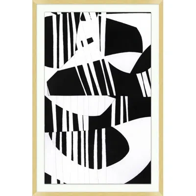 Wendover Art Group Interconnected 1 By Christopher Kennedy - Picture Frame Graphic Art On Paper In Black;white