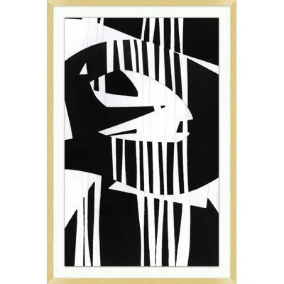 Wendover Art Group Interconnected 2 By Christopher Kennedy - Picture Frame Graphic Art On Paper In Black;white