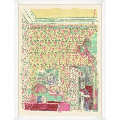 Wendover Art Group Interior 1 - Picture Frame Painting On Paper In Green;yellow;pink