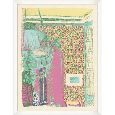 Wendover Art Group Interior 2 - Picture Frame Painting On Paper In Green;yellow;pink