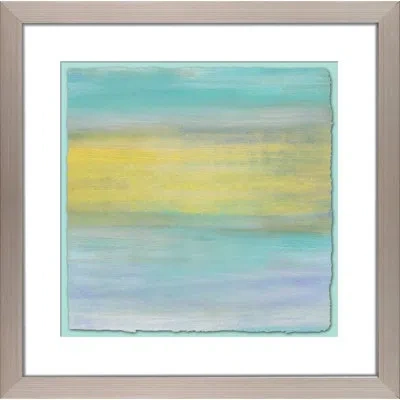 Wendover Art Group Into The Deep Ii - Framed Painting In Blue;yellow;purple