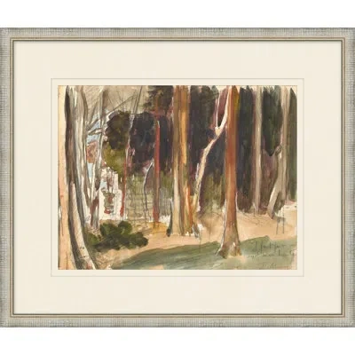 Wendover Art Group Into The Woods 1 - Picture Frame Painting On Paper In Multi