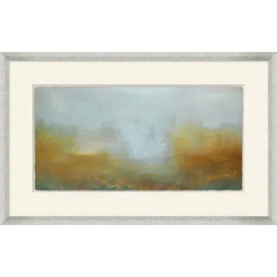 Wendover Art Group Iron Mountain - Picture Frame Painting On Paper In Blue;brown;cream