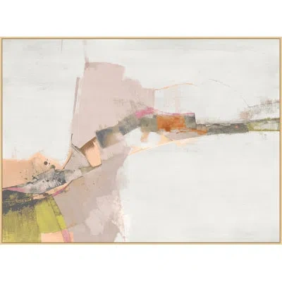 Wendover Art Group Isthmus 1 - Floater Frame Print On Canvas In Tan,gray,beige