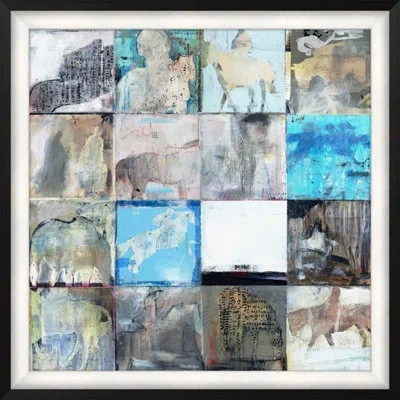 Wendover Art Group It Is Eulogy - Picture Frame Painting On Paper In Blue;gray