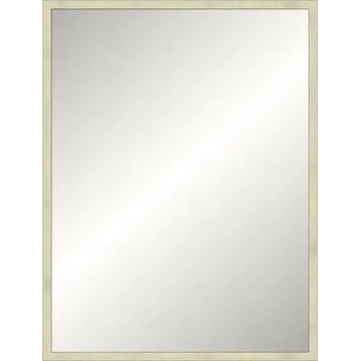 Wendover Art Group Jackstone Solid Wood Mirror In Antique Silver Etched
