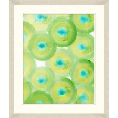 Wendover Art Group Jade Slices - Picture Frame Painting On Paper In Green