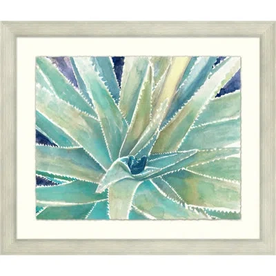 Wendover Art Group Jewel Agave - Picture Frame Painting In Green;yellow;purple