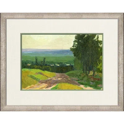 Wendover Art Group Journey Home - Picture Frame Painting In Blue;green;beige