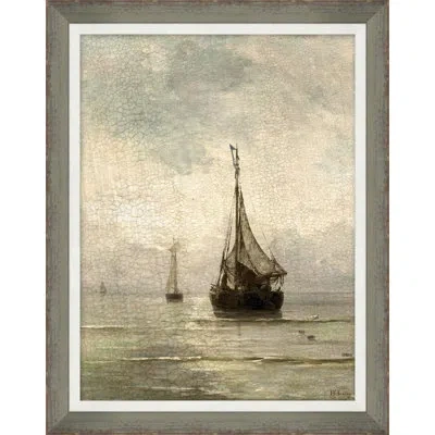 Wendover Art Group Journey To Sea Ii - Picture Frame Painting On Paper In Gray;beige
