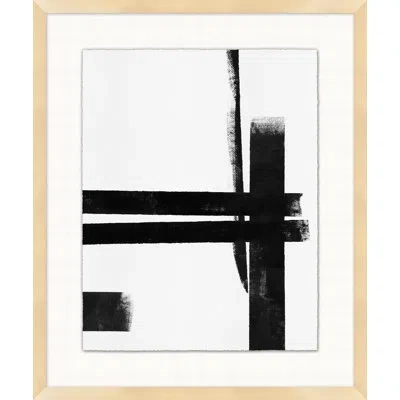 Wendover Art Group Junction 3 By Mat Sanders - Picture Frame Painting On Paper In Black;white