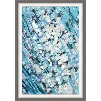 Wendover Art Group Laguna Waves 1 - Picture Frame Painting On Paper In Blue