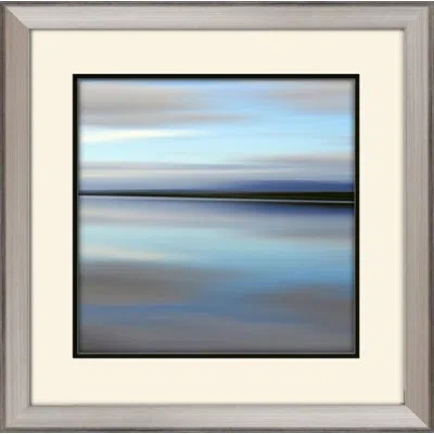 Wendover Art Group Lake Horizon I - Picture Frame Painting In Blue;gray