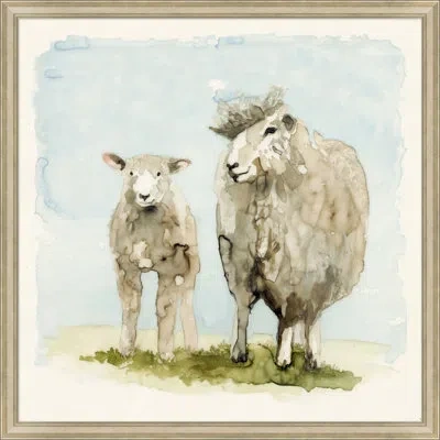 Wendover Art Group Lamb Duo - Picture Frame Painting On Paper In Multi
