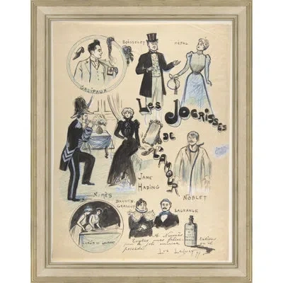 Wendover Art Group L'amour - Picture Frame Painting In Blue;black;beige