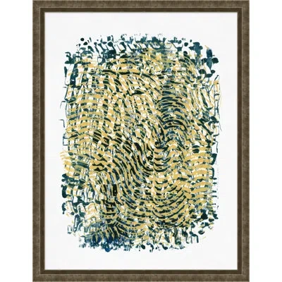 Wendover Art Group Land 1 By Thom Filicia - Picture Frame Painting On Paper In Black;green;yellow