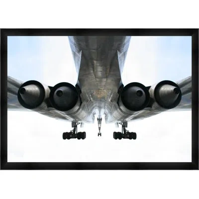 Wendover Art Group Landing By Thom Filicia - Single Picture Frame Photograph In Black;gray;light Blue
