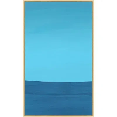 Wendover Art Group Lapis Lazuli Landscape 3 By Thom Filicia - Single Picture Frame Painting On Canvas In Blue