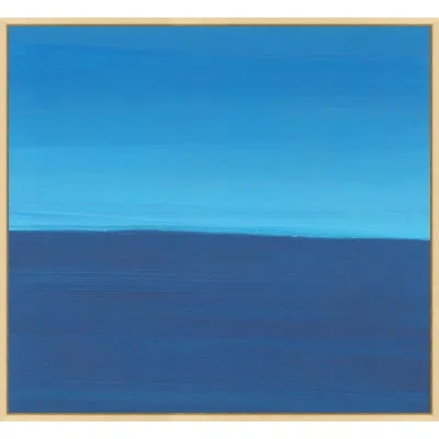 Wendover Art Group Lapis Lazuli Landscape 9 By Thom Filicia - Single Picture Frame Painting On Canvas In Blue