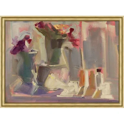 Wendover Art Group Lavender Shadows By Lillian August - Single Picture Frame Painting On Canvas In Gray;red;purple;ivory