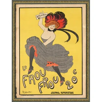 Wendover Art Group Le Frou Frou - Picture Frame Advertisements On Paper In Gray;yellow;pink