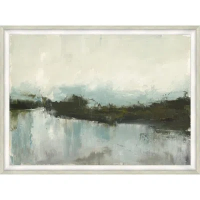 Wendover Art Group Led By Memory - Picture Frame Painting On Paper In Blue;brown;gray