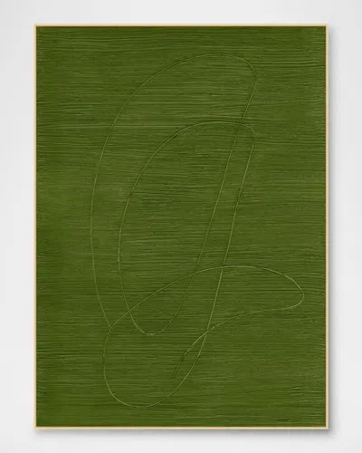 Wendover Art Group Lichen Doodle Framed Giclee Wall Art In Green