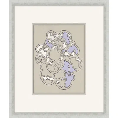 Wendover Art Group Line Exploration 10 By Socal - Picture Frame Graphic Art On Paper In Gray;purple