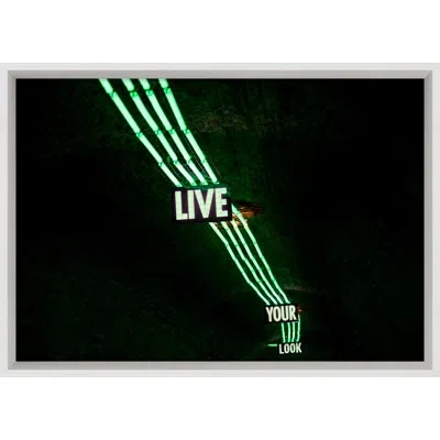 Wendover Art Group Live Your Look By Mat Sanders - Picture Frame Textual Art On Paper In Black;green