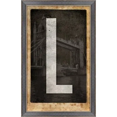 Wendover Art Group London L - Picture Frame Textual Art On Paper In Black;gray