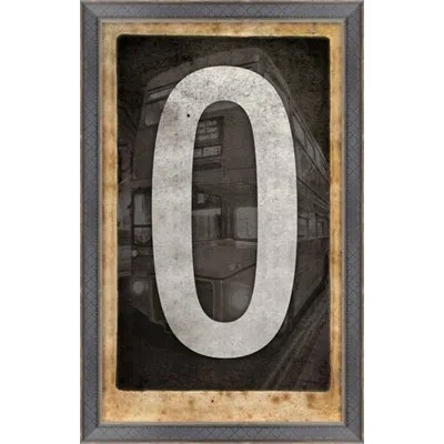 Wendover Art Group London O Bus - Picture Frame Textual Art On Paper In Brown;gray
