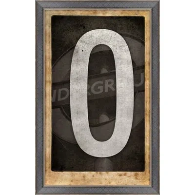 Wendover Art Group London O Underground - Picture Frame Textual Art On Paper In Brown;gray