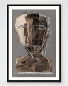 Wendover Art Group Long And Lined 1 Framed Giclee In Grey/brown