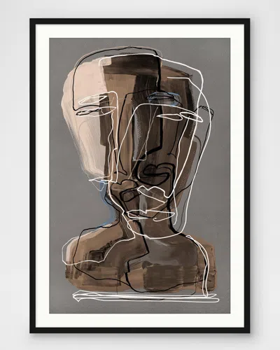 Wendover Art Group Long And Lined 1 Framed Giclee In Gray