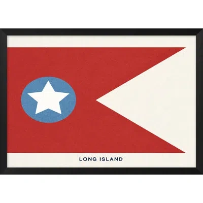 Wendover Art Group Long Island Yacht Club - Shadowbox Painting In Red,blue,white