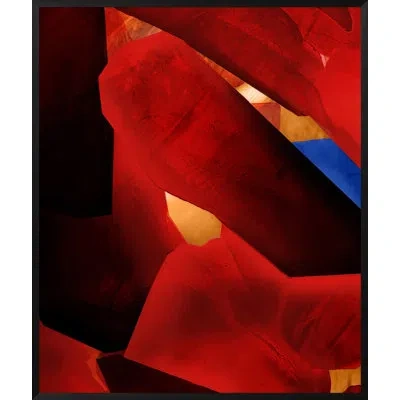 Wendover Art Group " Looking Glass 4 " In Red,black,blue,orange